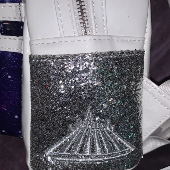 MICKEY MAIN ATTRACTION LOUNGEFLY BACKPACK SPACE MOUNTAIN NWT - Picture 2 of 3